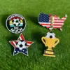 Wholesale American Flag Pin In Zinc Alloy With Enamel Finish, Perfect For Football World Cup