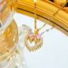 Wholesale Non-Fading Titanium Steel Heart Shaped Necklace Women's Fashion Trend Sweet Cool Style Design Versatile Lightweight Luxury