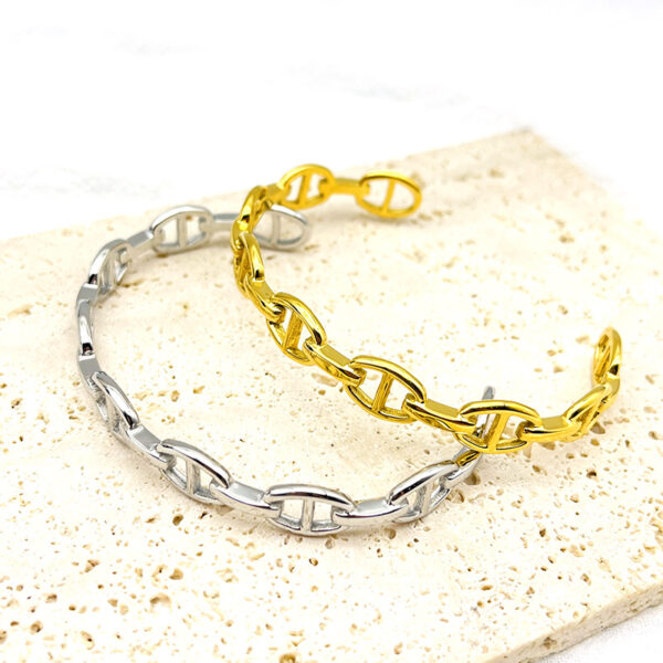 oly-8fcadb7be78811cb7c40a8861c3b52c7 Wholesale Factory direct ig personalized creative style retro C- type pig nose bracelet simple fashion high-end jewelry