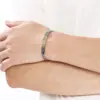 Wholesale Geometric Simple Style Men's Bracelet In 304 Stainless Steel With 18K Real Gold Plated PVD Coating 0.03µm