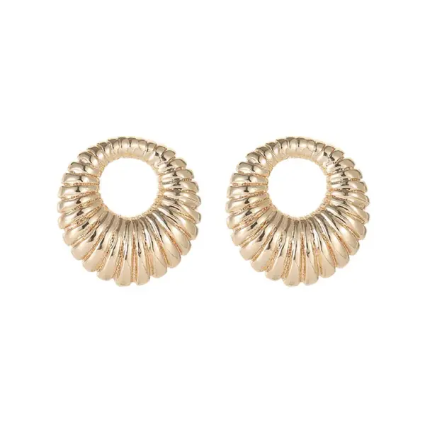 Wholesale Irregular Stud Earrings Featuring Electroplated Copper With Zircon Inlay And 925 Sterling Silver Ear Pins