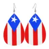 Wholesale Ethnic Style Heart Shape Acrylic Earrings With 925 Sterling Silver Posts, Unisex Design