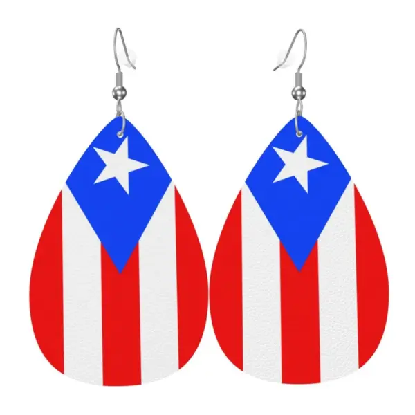 Wholesale Ethnic Style Heart Shape Acrylic Earrings With 925 Sterling Silver Posts, Unisex Design
