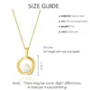 Wholesale PVD Coated Real Gold Plated Round 304 Stainless Steel Freshwater Pearl IG Style Waterproof Non Tarnish 304 Stainless Steel Pendant Necklace