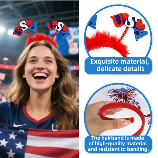 Wholesale World Cup Decoration American Flag Headband For Fans To Cheer Baseball Cap Football Fan Team Sports Event Accessories
