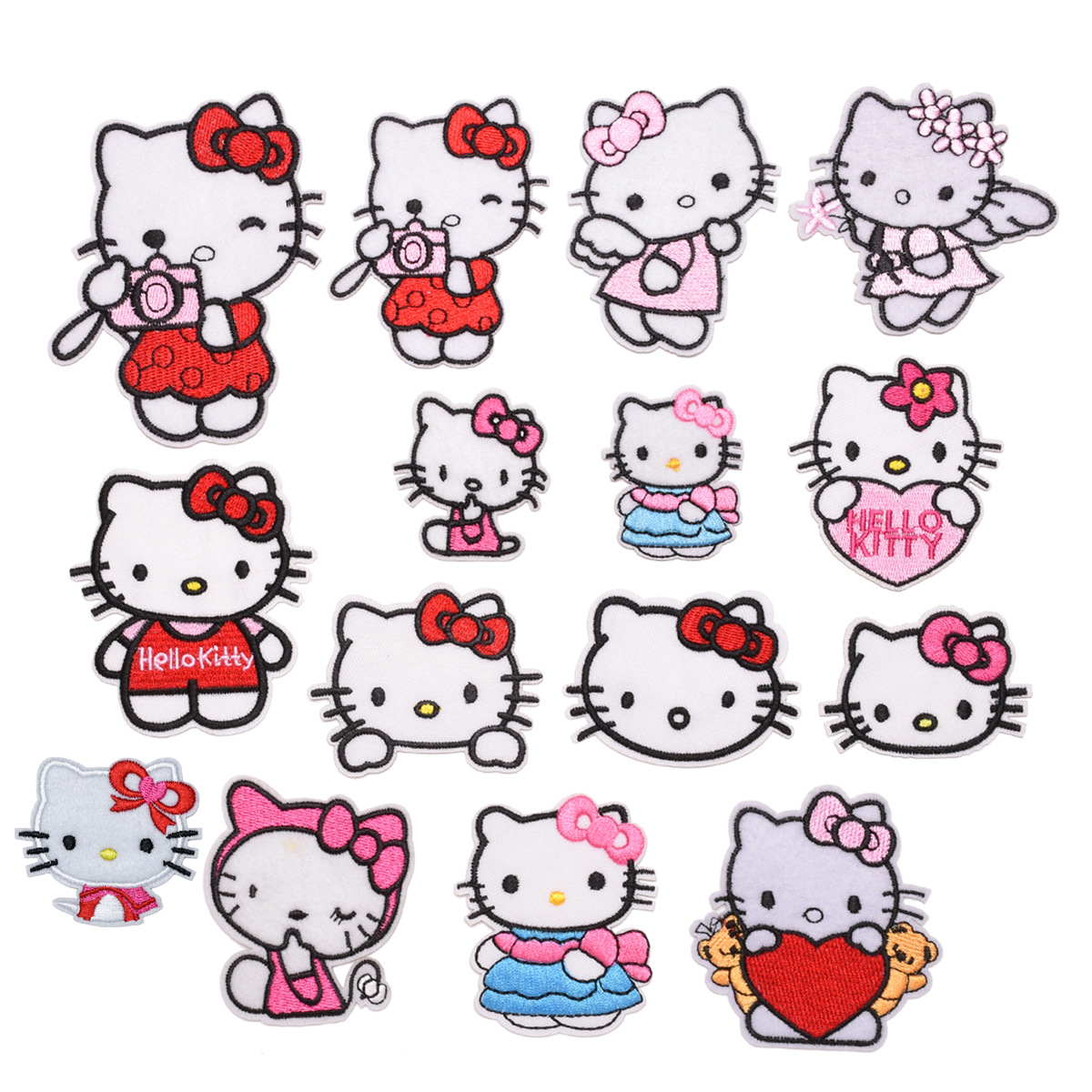 Wholesale KT cloth in stock wholesale cartoon clothing accessories patch bag shoes and hats accessories can be freely matched with suit