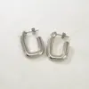 Wholesale E78 Style 304 Stainless Steel Earrings For Women Design 18K Gold Geometric C-shaped Stud Earrings Heart-shaped Electroplated