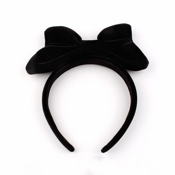 oly-90323e01086f8df1b17bce0a57dd182d Wholesale Valentine's Day Red Velvet Bow Headband for Men and Women Couple Vintage Flocking Holiday Decoration Photo Card