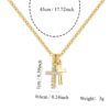 oly-903a1e09de704a4b6fe2efccf6aedeb5 Wholesale N0292 Retro Personalized Niche Design Necklace Women's Gold-plated Zircon Cross Necklace Pendant