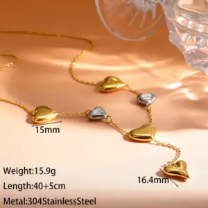 Six Heart Necklaces