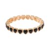 Wholesale Love Alloy Diamond Bracelet Colorful Heart-Shaped Bracelet Women's Elastic Bracelet