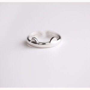 Silver cat ring (without gift box)