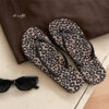 oly-905a095b1d702f0a82c6ec2ee12e46d5 Wholesale Leopard Print Beach Vacation Comfortable Flip Flops Women’s Summer Net Infrared Wear Clip Feet Shower Slippers