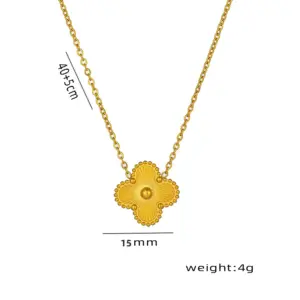 Gold Clover Necklace