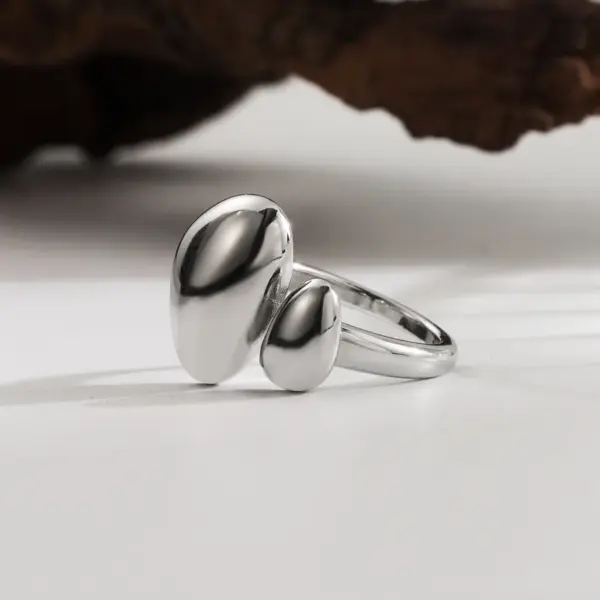 Wholesale Jewelry IG Style Exaggerated Simple Style Solid Color 304 Stainless Steel 18K Gold Plated Open Rings