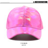 oly-90917ca4a5edd9980aa94f78deeff869 Wholesale trend PU leather colorful baseball cap men's street personality cap women's curved brim face small hat