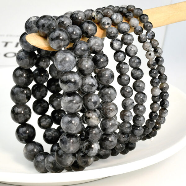 oly-9093650feda445ac5ed6f34ce385b75b Wholesale black glitter bracelet men's and women's all-match bracelet 8mm handmade round bead bracelet jewelry