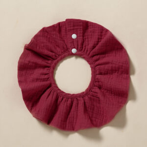 Nine red (round saliva towel)