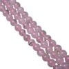 Wholesale Natural Rose Quartz powder Crystal loose beads hibiscus crystal stone head jewelry accessories DIY bracelet