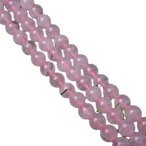 Wholesale Natural Rose Quartz powder Crystal loose beads hibiscus crystal stone head jewelry accessories DIY bracelet