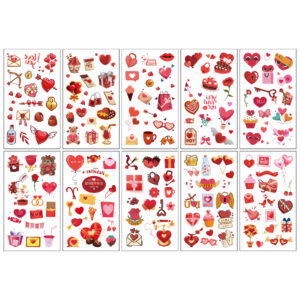Valentine's Day A series 10 sheets/set / 68*120MM