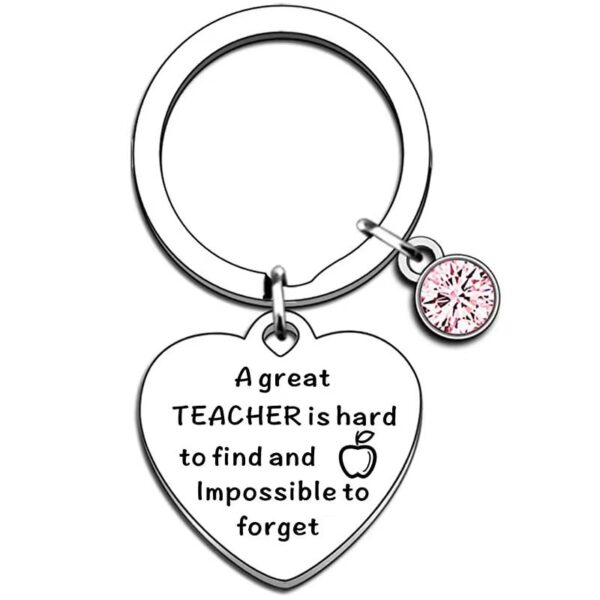 oly-90d18876fdb58c9f0bf069bfa5157e60 Wholesale Lady teacher gift teacher thanks gift Valentine's Day Christmas teacher gift metal Apple Keychain