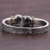Wholesale Selling Power Holding Silver Bracelet Men's Personality Retro Solid Open Fist Power Fist Bracelet