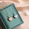 Wholesale Heart Shape 316 Stainless Steel Simple Style Pendant Necklace