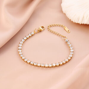 4mm Diamond Bracelet Gold