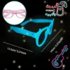 Wholesale Luminous Plastic Party Glasses Night Theme Neon Party Concert Atmosphere Props Bar Decoration Glasses Frame Glow In The Dark