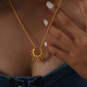 P1544-gold necklace -43 5cm