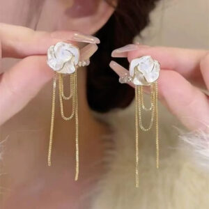 Mountain Flower Chain Earrings