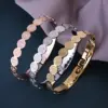 Wholesale 304 Stainless Steel Round Virgin Mary Plating Bangle