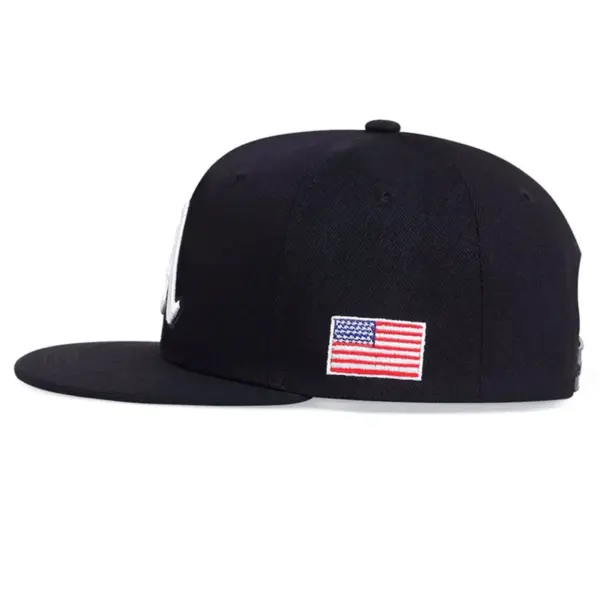 Wholesale Women's Outdoor Hip-Hop Letter Pattern Flat Brim Hat In Polyester With Embroidery, Adult Cap