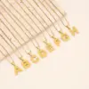 Wholesale Waterproof Non Tarnish Letter Necklace For Women With 18K Real Gold Plated 304 Stainless Steel And PVD Coated Box Chain
