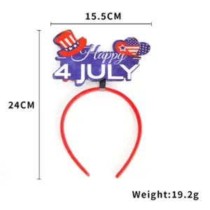 4th of July Fedora Hat Model B / Independence Day Gretel Headband