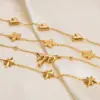 Wholesale PVD Coated Real Gold Plated Geometric Heart Shape 304 Stainless Steel Simple Style Waterproof Non Tarnish 304 Stainless Steel Bracelets