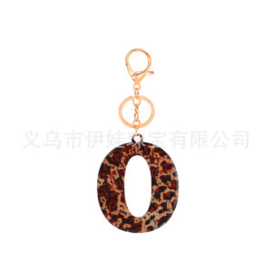 O / Leopard print letters