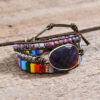 oly-9230970bf0dd7d7baf3051258661bd72 Wholesale amethyst woven women's bracelet bohemian creative multi-layer bracelet