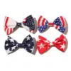oly-923181cbcfe68aa46be75e865ed45d8c Wholesale Star Striped Duckbill Hair Clip American Flag Bangs Side Parting Independence Day Navy Blue Red White Hair Accessories For Women