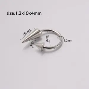 Cone Ball Horseshoe-1.2*10*4mm / As Shown in the Figure