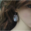 Wholesale retro style shell owl elephant color shell earrings retro special earrings wholesale in stock