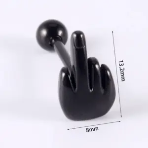 Middle Finger-Black