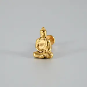 Buddha Statue-Golden / Rod Thickness * Rod Length 1.2x8mm