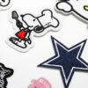 Wholesale embroidered embroidered cloth stickers cute cartoon patch five-pointed star puppy bag shoes decorative decals