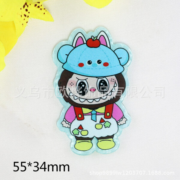 oly-92dbbbab221a706b224f4271c6d72299 Wholesale loose powder cartoon cloth cloth letter cute jewelry acrylic pin DIY patch accessories