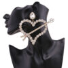 Wholesale Large Heart Pendant Earrings Exaggerated Valentine's Day Wedding Earrings Anniversary Earrings Fashion Jewelry