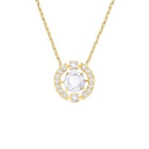 Smart gold and white diamond necklace