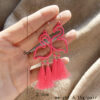 Wholesale Earrings Creative All-match Flamingo Tassel Pendant Earrings Simple Street Shooting Explosions Jewelry