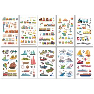Train and ship Series 10 sheets/set / 68*120MM